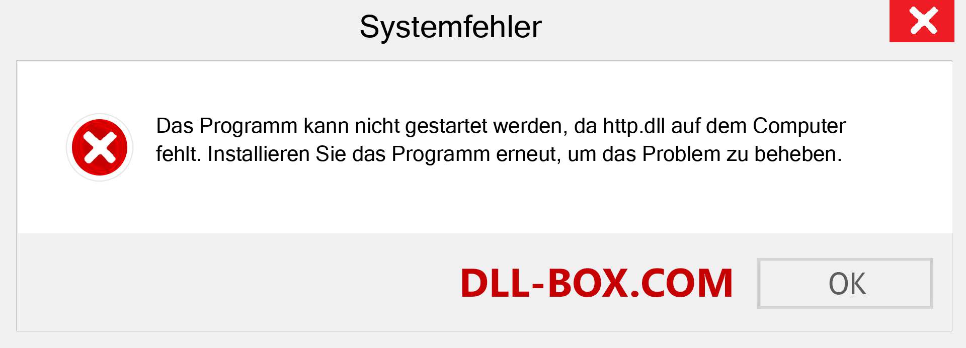 http.dll-Datei fehlt?. Download für Windows 7, 8, 10 - Fix http dll Missing Error unter Windows, Fotos, Bildern